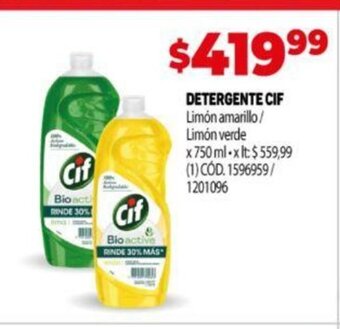 Makro Detergente Cif oferta
