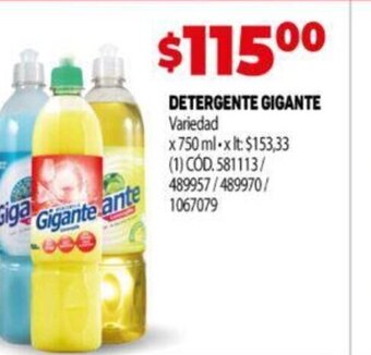 Makro Detergente Gigante oferta