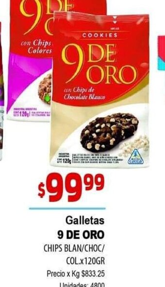 Supermercados Top Galletas 9 De Oro oferta