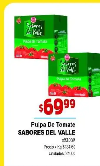 Pulpa de Tomate Sabores Del Valle
