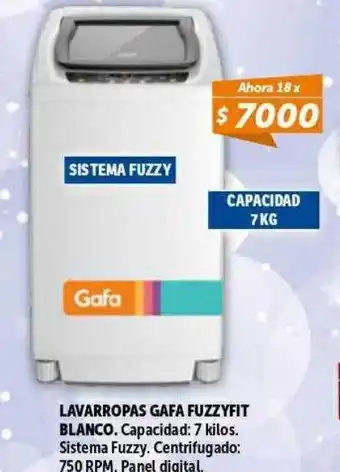 Lavarropas gafa fuzzyfit blanco