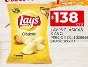 Supermercados DIA Lay's clásicas oferta