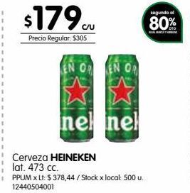 Jumbo Cerveza heineken 473cc oferta