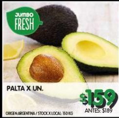 Jumbo Palta x un oferta