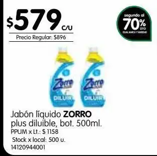 Jumbo Jabón líquido zorro 500ml oferta