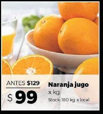 Disco Naranjas para jugo x kg oferta