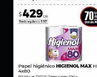 Disco Papel higiénico higienol oferta
