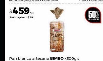 Disco Pan blanco artesano bimbo x 500g oferta