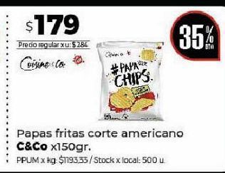 Disco Papas fritas cuisine & co x 150g oferta