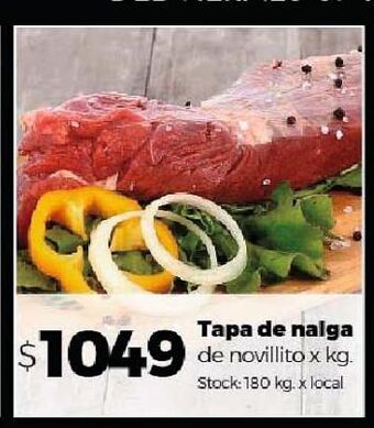 Disco Tapa de nalga de novillito x kg oferta