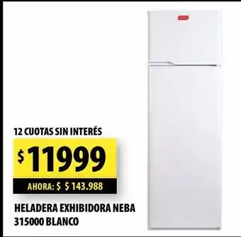 Punto Mayorista Heladera exhibidora neba 315000 blanco oferta