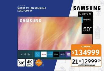 Cetrogar Smart tv led samsung 50au7000 4k oferta