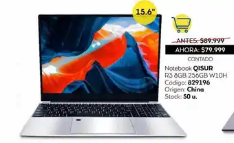 Coppel Notebook qisur r3 8gb 256gb w10h oferta