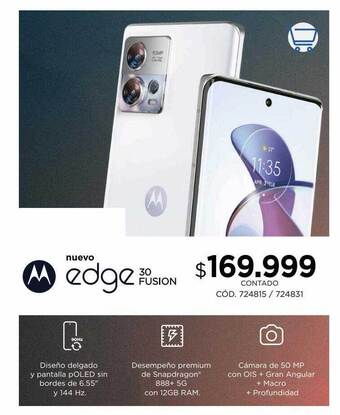 Coppel Motorola edge 30 fusion oferta