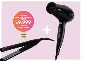 Coppel Combo planchita + secador atma oferta