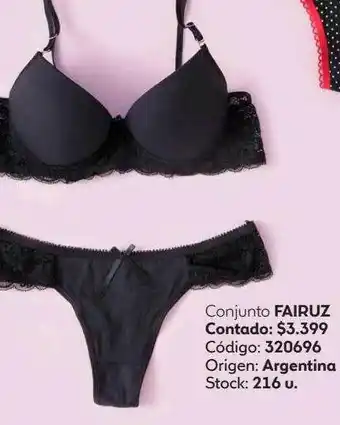 Coppel Conjunto fairuz oferta