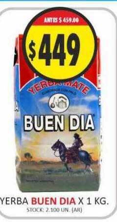 Supermercados Becerra Yerba buen dia oferta