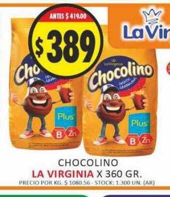 Supermercados Becerra Chocolino la virginia oferta