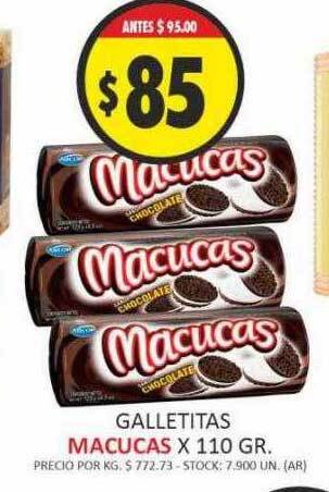 Supermercados Becerra Galletitas macucas oferta