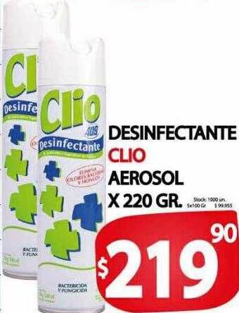 Supermercados Mariano Max Desinfectante clio aerosol oferta