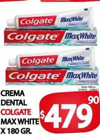 Supermercados Mariano Max Crema dental colgate max white oferta