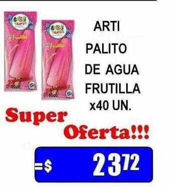 Arti palito de agua frutilla