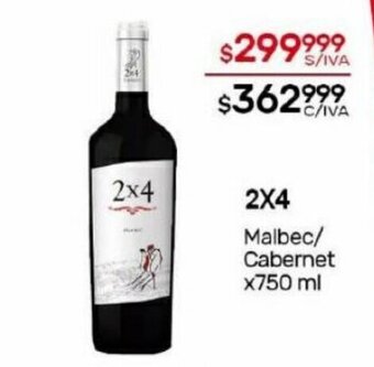 Nini Mayorista 2x4 Malbec Cabernet oferta