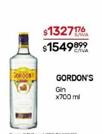Nini Mayorista Gordon's Gin oferta
