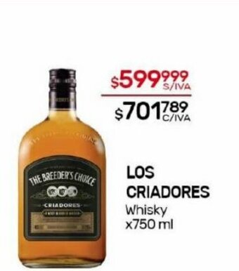 Nini Mayorista Los Criadores Whisky oferta
