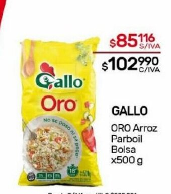 Nini Mayorista Gallo Oro Arroz Parboil Bolsa oferta