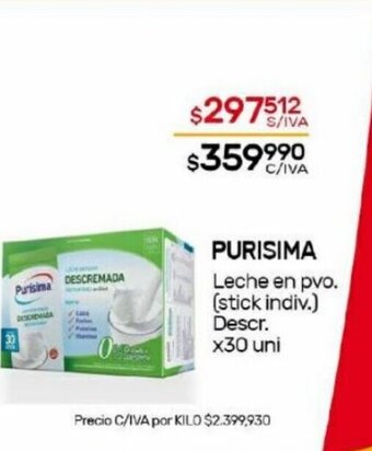 Nini Mayorista Purisima Leche en pvo. oferta