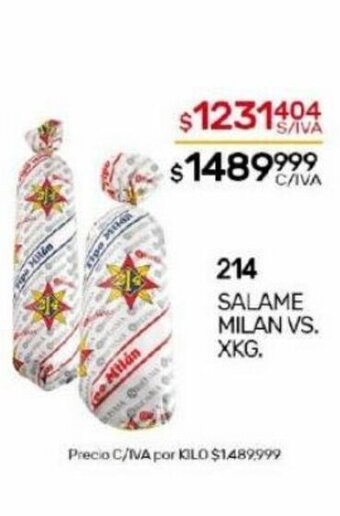 Nini Mayorista 214 Salame Milan oferta