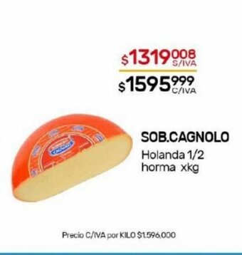Nini Mayorista Sob. Cagnolo Holanda 1/2 horma oferta