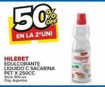 Carrefour Maxi Hileret edulcorante liquido c sacarina pet oferta