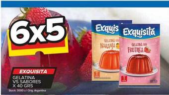 Carrefour Maxi Exquisita gelatina vs sabores oferta