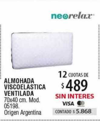 Authogar Neorelax almohada viscoelastica ventilada oferta