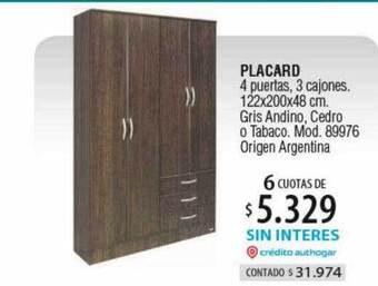 Authogar Placard oferta