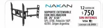 Nakan soporte extensible con inclinacion