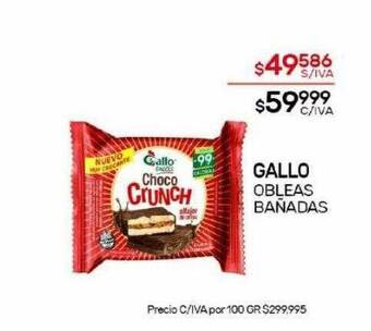 Nini Mayorista Gallo obleas bañadas oferta