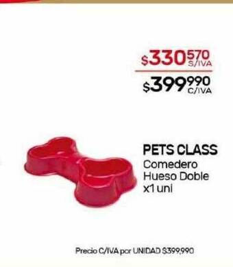 Nini Mayorista Pets class comedero hueso doble oferta