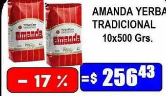 Dulcenter Amanda yerba tradicional oferta