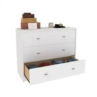 Frávega Cómoda doble centro estant cm100bl blanca oferta