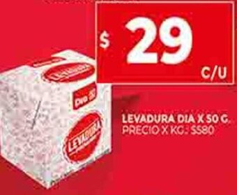 Supermercados DIA Levadura Dia x 50g oferta