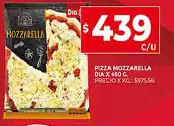 Supermercados DIA Pizza Mozzarella Dia x 450g oferta