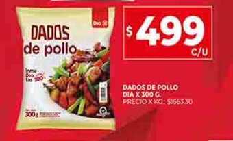 Supermercados DIA Dados De Pollo Dia x 300g oferta