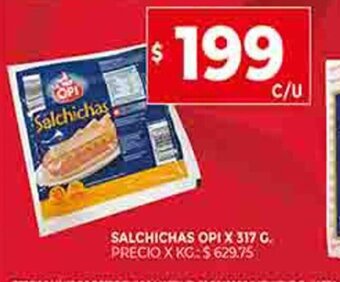 Supermercados DIA Salchichas Opi x 317g oferta