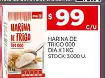 Supermercados DIA Harina de Trigo 000 Dia x 1kg oferta