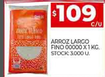 Supermercados DIA Arroz Largo Fino 00000 x 1kg oferta