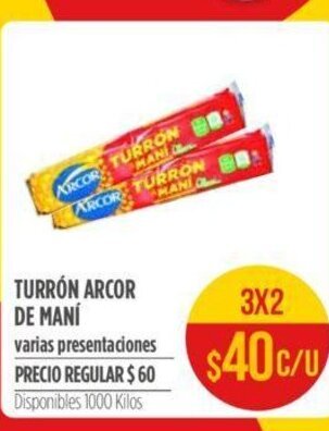 Supermercados Vea Turrón Arcor De Maní oferta
