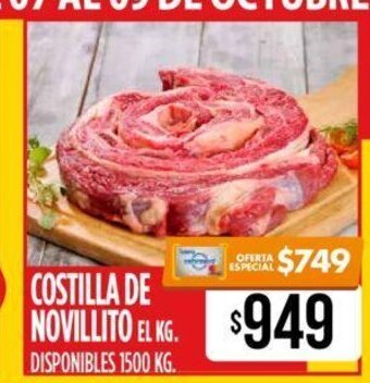 Supermercados Vea Costilla de Novillito oferta